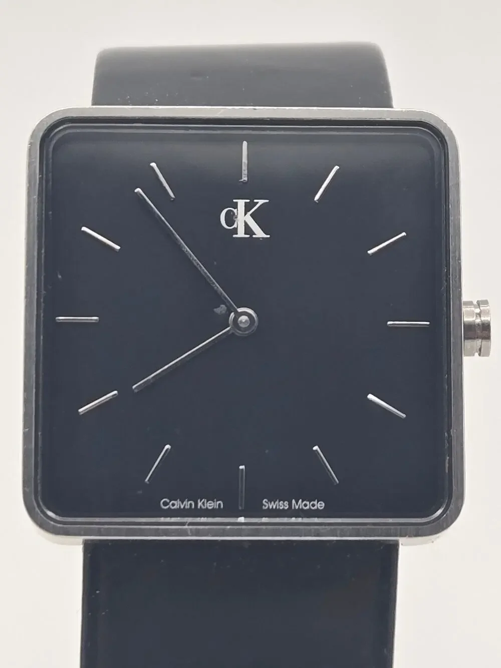 Calvin Klein minimalist square dress watch
